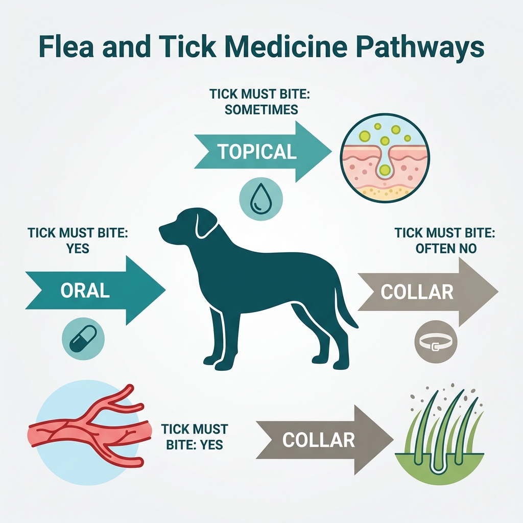 How Does Flea and Tick Medicine Work? Oral vs Topical vs Collar Explained